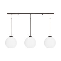 Deckenlampe 3-flammig Messing Glas h&ouml;henverstellbar E27