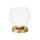 Lampe de table Boule H : 18,5 cm verre laiton en blanc bronze
