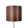 Stehlampe E27 160,5 cm in Bronze hell Braun Messing Stoff