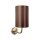 Applique E27 en bronze clair marron H : 33 cm Tissu laiton