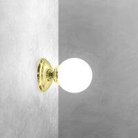 Lampe de salle de bain murale Ø 12 cm Abat-jour...