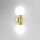 Wandlampe Badezimmer H: 36 c, 2-flammig E14 Glas Messing