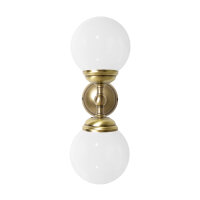 Lampe de salle de bain murale H : 36 cm 2 flammes E14...