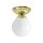 Lampe de plafond laiton verre E14 Ø 12 cm Abat-jour sphérique
