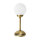 Lampe de table verre laiton H : 31 cm Abat-jour sphérique E14 petit