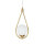 Lampe à suspendre en bronze clair blanc E14 laiton verre Art Nouveau