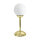 Lampe de table laiton verre H : 31 cm Boule abat-jour E14