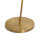 Stehlampe in Bronze hell Grün E27 146 cm Echt-Messing Glas