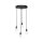 Pendelleuchte Schwarz Ø 40 cm Messing Eisen verstellbar E27