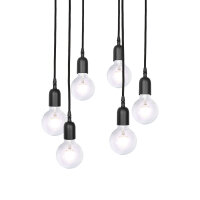 Pendelleuchte Messing Eisen Ø 40 cm 6-flammig E27...