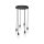 Pendelleuchte Messing Eisen Ø 40 cm 6-flammig E27 Schwarz