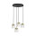 Lampe à suspendre laiton fer verre Ø 49 cm rond 4x E27 salle à manger
