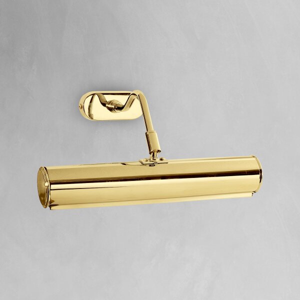 Lampe à tableau dorée laiton 24 K L : 30 cm orientable E14