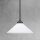 Lampe de plafond laiton verre E27 D : 29 cm réglable en hauteur