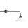 Plafonnier 2 flammes laiton verre H : max. 89,5 cm E27