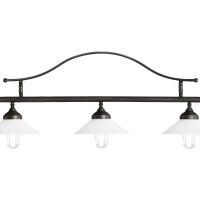 Verstellbare Deckenleuchte Messing Glas E27 B: 140 cm...
