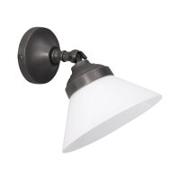 Spot Lampe murale r&eacute;glable laiton verre en bronze...