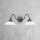 Applique rustique SOFIA laiton verre 2 flammes orientable