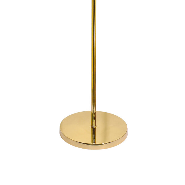 Stehleuchte Stoff Messing 161,5 cm E27 Blau Wohnzimmer