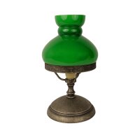 Lampe de table vert bronze antique H : 23,5 cm petit...