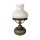 Lampe de table Art Nouveau laiton verre en bronze blanc antique 24,5cm