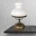 Lampe de table laiton verre 36,5 cm en bronze antique blanc E14