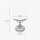 Lampe de table verre laiton H : 36,5 cm E27 en bronze vert antique
