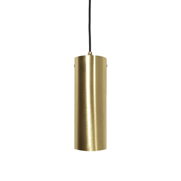 Pendelleuchte Zylinder Ø 8,5 cm Messing massiv E27