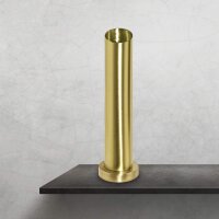 Tischlampe Messing H: 43 cm Ø 8,5 cm schmal massiv...
