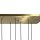 Hängeleuchte Messing massiv B: 80 cm in Bronze hell 6x E27