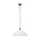 Lampe à suspendre céramique laiton Ø 40,5 cm blanc bronze antique E27