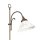 Lampadaire céramique laiton 130 cm en bronze antique blanc E27