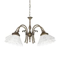 Lampe à suspendre laiton céramique en blanc...