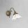 Wandleuchte Keramik Messing H: 15,5 cm schwenkbar E14