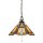 Pendelleuchte Tiffany Stil Bronze 3-flmg k&uuml;rzbar