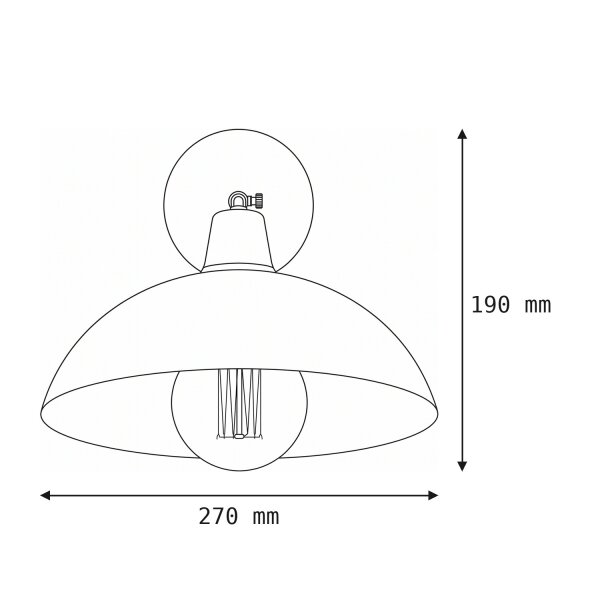 Applique flexible Blanc Métal P:60 cm E27 Loft