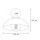 Applique flexible Blanc Métal P:60 cm E27 Loft