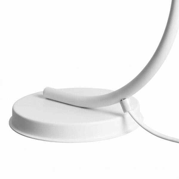 Lampe de table flexible Blanc Métal E27 40 cm Loft Design