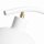 Lampe de table flexible Blanc Métal E27 40 cm Loft Design