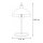 Lampe de table flexible Blanc Métal E27 40 cm Loft Design