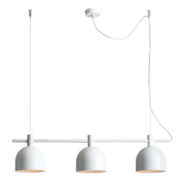 Pendelleuchte Weiß Metall E27 Metall 83 cm 3-flammig