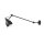 Wandleuchte E27 verstellbar Metall Schwarz H:75 cm