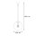 Suspension E27 en or clair boule de verre 30 cm rond