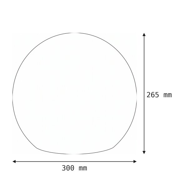Lampe boule câble fiche Ø 30 cm IP65 incl. E27 LED 2700 K