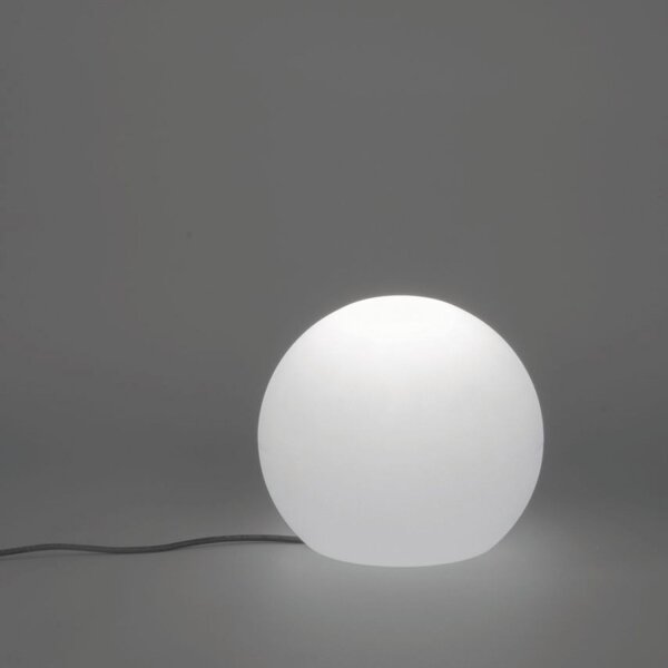 Boule de jardin avec câble Connecteur Blanc IP65 incl. E27 LED Ø 30 cm