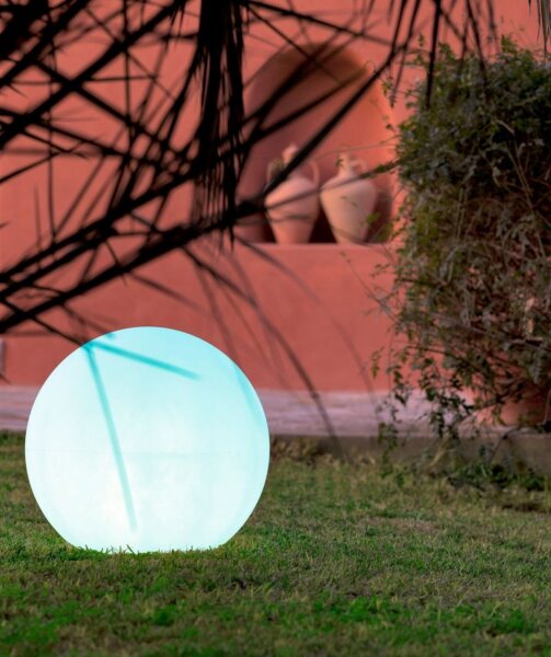 Lampe dextérieur solaire LED Télécommande Changement de couleur Ø 40 cm IP65