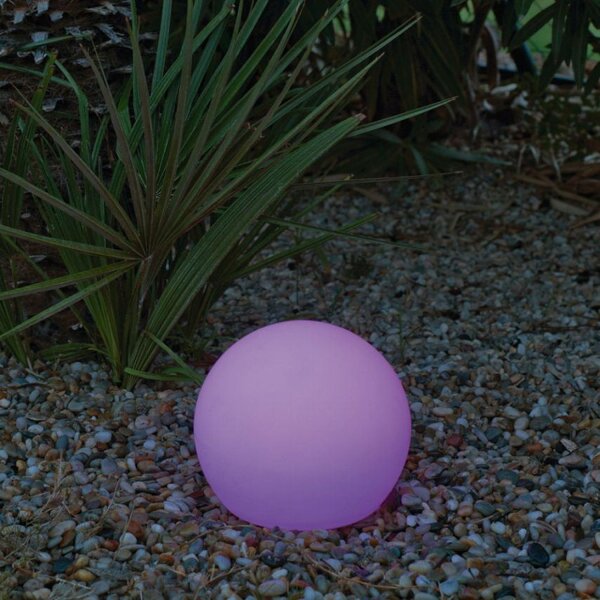 Lampe dextérieur solaire LED Télécommande Changement de couleur Ø 40 cm IP65
