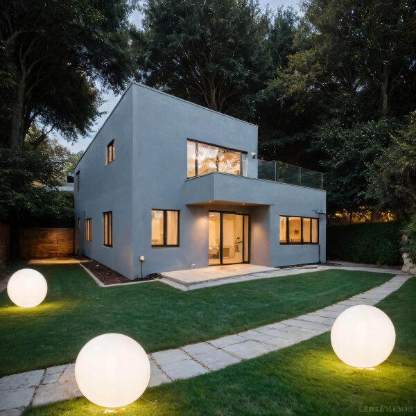 Lampe boule fiche câble Ø 60 cm IP65 incl. E27 LED 2700 K