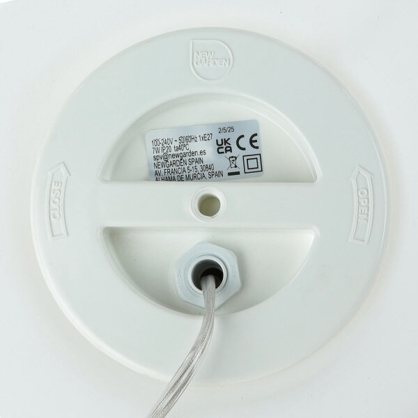 Tischlampe Kugel Ø 30 cm Weiß E27 LED 2700 K Innen