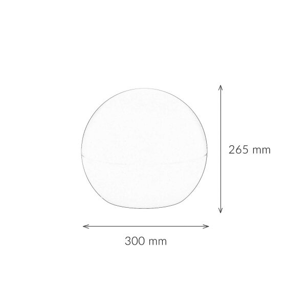 Tischlampe Kugel Ø 30 cm Weiß E27 LED 2700 K Innen